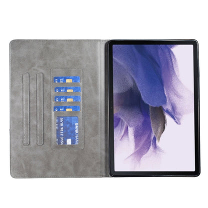 For Samsung Galaxy Tab S8 / Tab S7+ / Tab S7 FE Prismatic Leather Tablet Case(Grey) by bashfashion