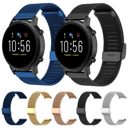 For Honor Watch GS 3 22mm Milan Metal Integrated Buckle Watch Band(Black) by bashfashion