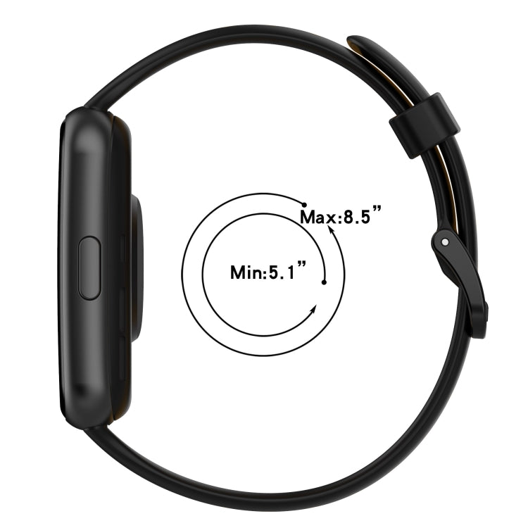 For Huawei Watch Fit 2 Two-Color Breathable Silicone Watch Band(Midnight Blue+White) by bashfashion