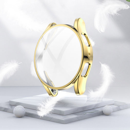 For Samsung Galaxy Watch 5 40 mm Full Coverage TPU Electroplating Protective Case(Gold) by bashfashion