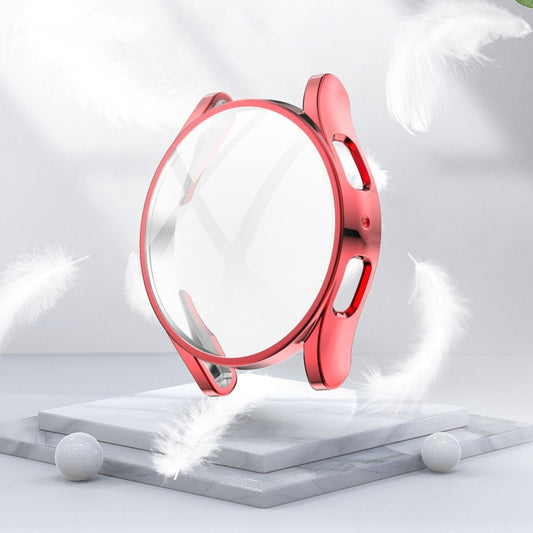 For Samsung Galaxy Watch 5 44 mm Full Coverage TPU Electroplating Protective Case(Red) by bashfashion