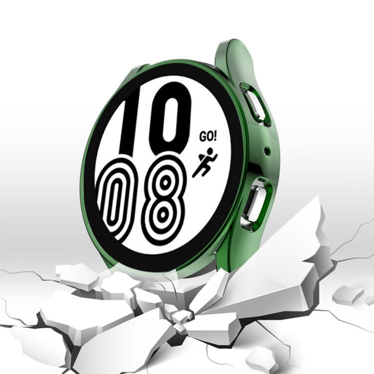 For Samsung Galaxy Watch 5 44 mm Full Coverage TPU Electroplating Protective Case(Dark Blue) by bashfashion