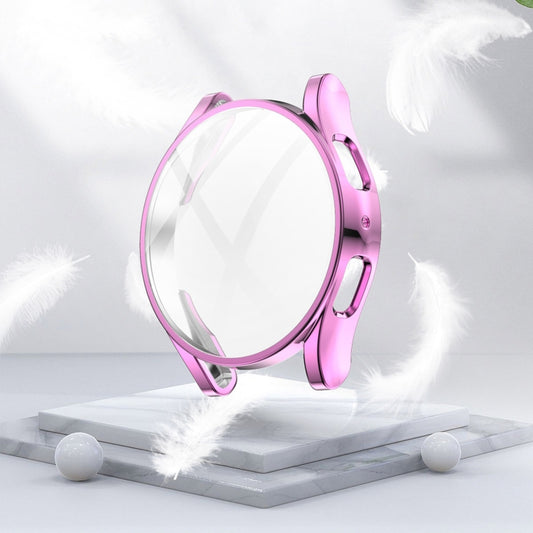 For Samsung Galaxy Watch 5 44 mm Full Coverage TPU Electroplating Protective Case(Pink) by bashfashion