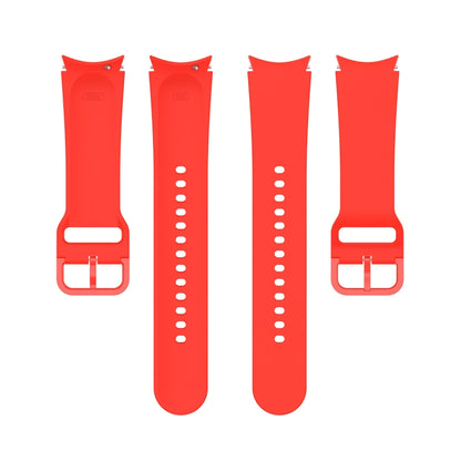 For Samsung Galaxy Watch 5 40mm Official Silicone Watch Band, Size:L(Red) by bashfashion