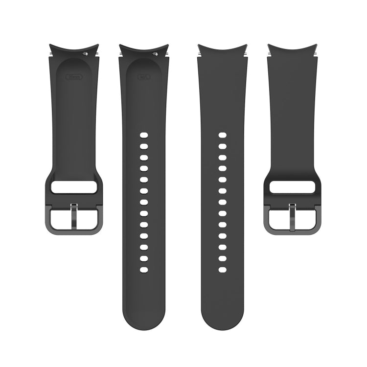 For Samsung Galaxy Watch 5 Pro 45mm Official Silicone Watch Band, Size:L(Black) by bashfashion