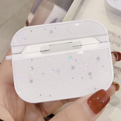 For AirPods Pro Beautiful Ladies Flowers Pattern Wireless Earphone Protective Case(Blue) by bashfashion