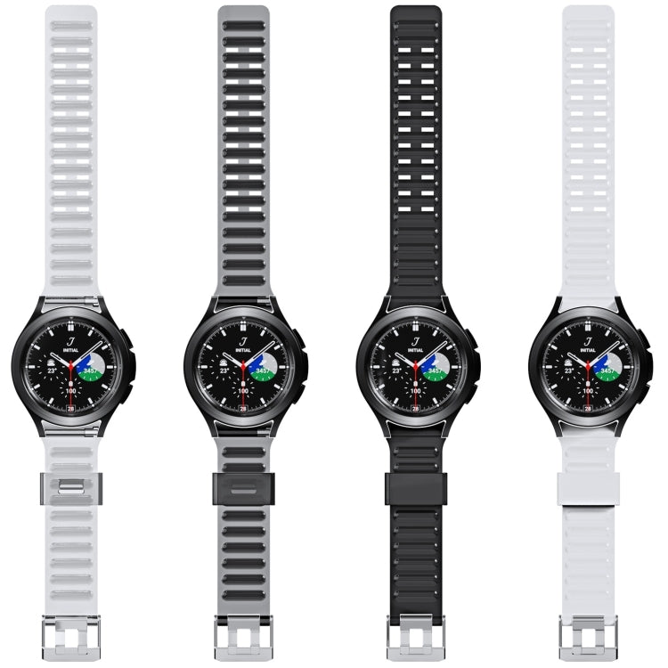 For Samsung Galaxy Watch5 Pro 45mm/5 44mm/5 40mm Silicone Strap Watch Band(Black) by bashfashion
