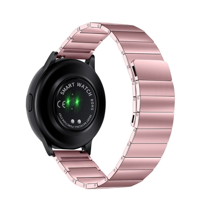 For Samsung Galaxy Watch5 Pro 45mm/5 44mm/5 40mm Magnetic Steel Watch Band(Pink) by bashfashion