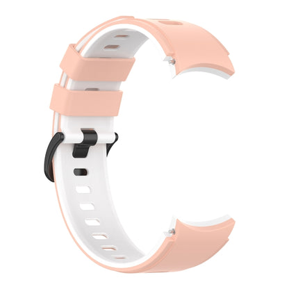 For Samsung Galaxy Watch5 Pro 45mm/5 44mm/5 40mm Two-color Silicone Strap Watch Band(Pink White) by bashfashion