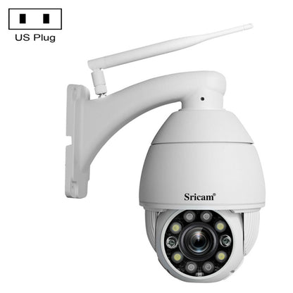 Sricam SP008C 5MP 10X Zoom IP66 Waterproof CCTV WiFi IP Camera Monitor, Plug Type:US Plug(White) by Sricam