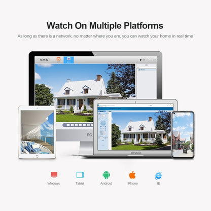 Sricam SP008C 5MP 10X Zoom IP66 Waterproof CCTV WiFi IP Camera Monitor, Plug Type:US Plug(White) by Sricam