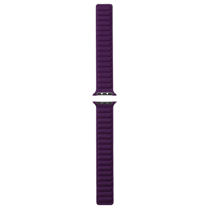 Magnetic Two-color Loop Slim Leather Watch Band For Apple Watch Series 9&8&7 41mm / SE 3&SE 2&6&SE&5&4 40mm / 3&2&1 38mm(Crimson Cherry) by bashfashion