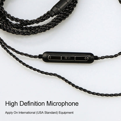 CVJ-V1 1.25m Oxygen-free Copper Silver Plated Upgrade Cable For 0.75mm Earphones, Without Mic by CVJ