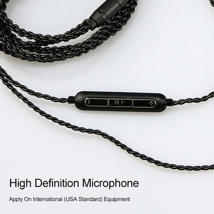 CVJ-V1 1.25m Oxygen-free Copper Silver Plated Upgrade Cable For 0.78mm Earphones, Without Mic by CVJ