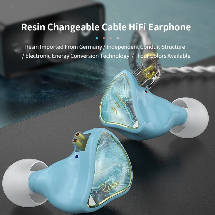 CVJ Hybrid Technology HiFi Music Wired Earphone No Mic(Rosy) by CVJ