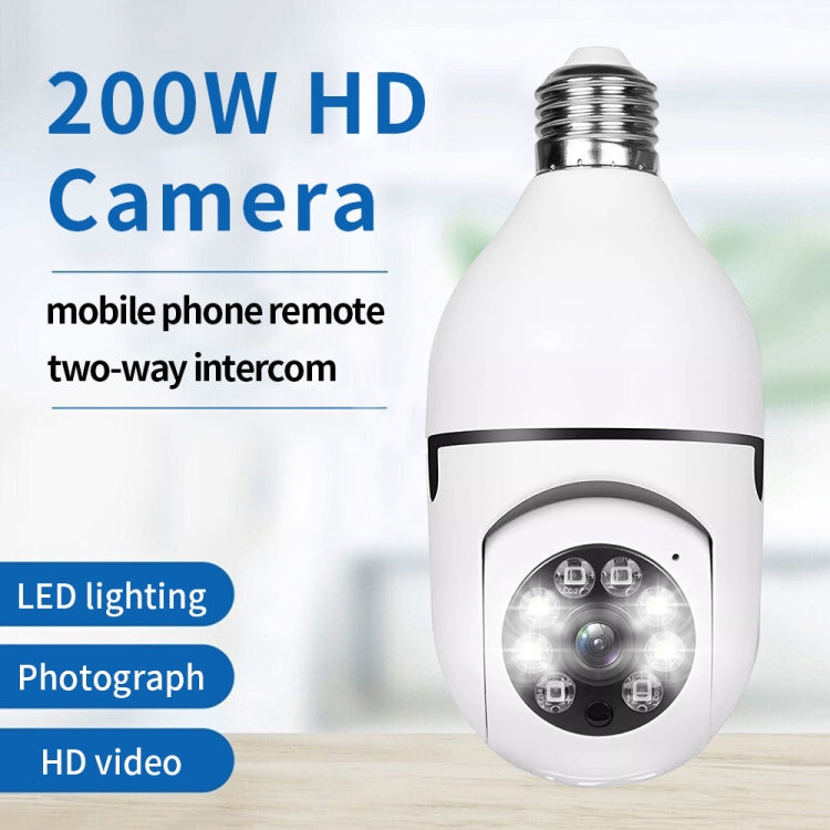 A6 2MP HD Light Bulb WiFi Camera Support Motion Detection/Two-way Audio/Night Vision/TF Card by bashfashion