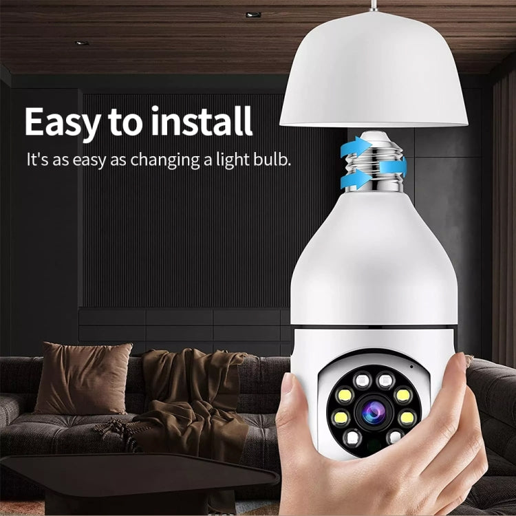 A6 2MP HD Light Bulb WiFi Camera Support Motion Detection/Two-way Audio/Night Vision/TF Card by bashfashion