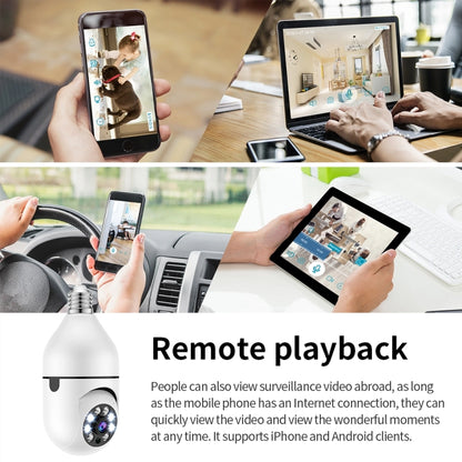 A6 2MP HD Light Bulb WiFi Camera Support Motion Detection/Two-way Audio/Night Vision/TF Card With 8G Memory Card by bashfashion