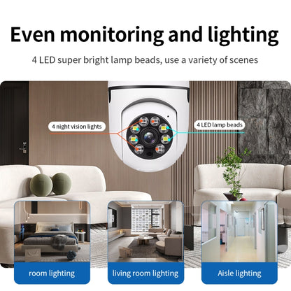 A6 2MP HD Light Bulb WiFi Camera Support Motion Detection/Two-way Audio/Night Vision/TF Card With 32G Memory Card by bashfashion