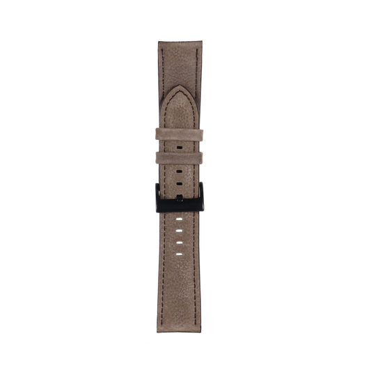 20mm For Samsung Galaxy Watch5 40mm / 44mm Litchi Texture Leather Watch Band(Dark Grey) by bashfashion