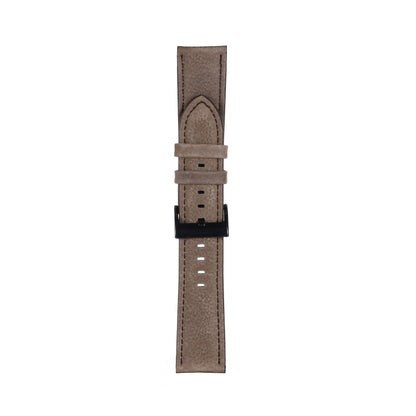 22mm For Samsung Galaxy Watch5 40mm / 44mm Litchi Texture Leather Watch Band(Dark Grey) by bashfashion