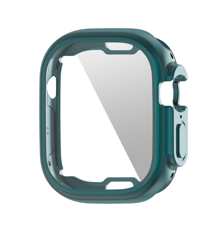 PET Film TPU Watch Case For Apple Watch Ultra 1 / 2 / 3 49mm(Dark Cyan) by bashfashion