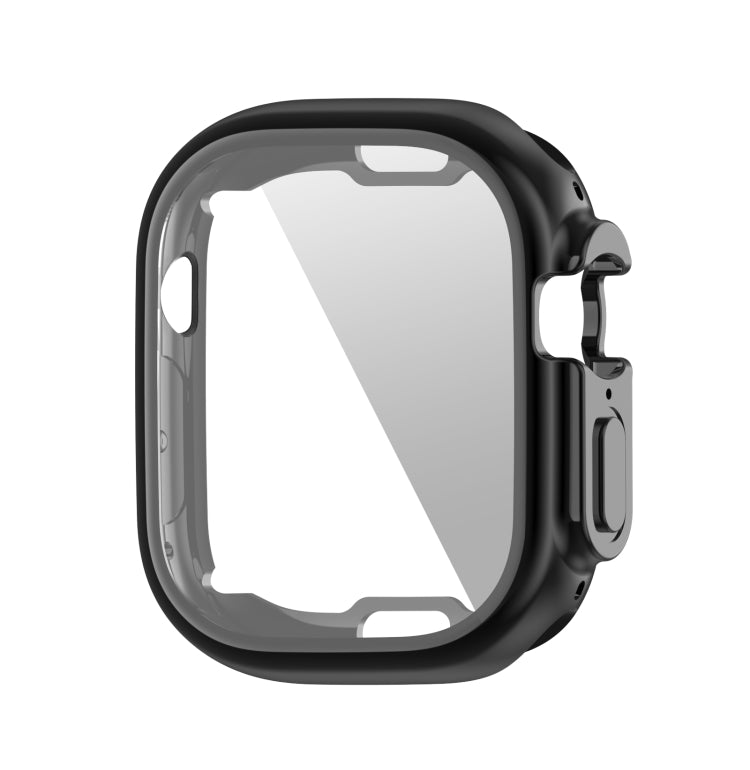 PET Film TPU Watch Case For Apple Watch Ultra 1 / 2 / 3 49mm(Black) by bashfashion
