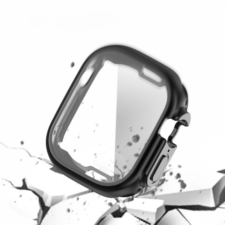 PET Film TPU Watch Case For Apple Watch Ultra 1 / 2 / 3 49mm(Black) by bashfashion