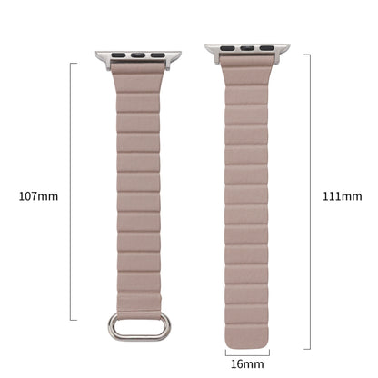 Reverse Buckle Magnetic Watch Band For Apple Watch Series 8&7 41mm / SE 2&6&SE&5&4 40mm(11# White) by bashfashion