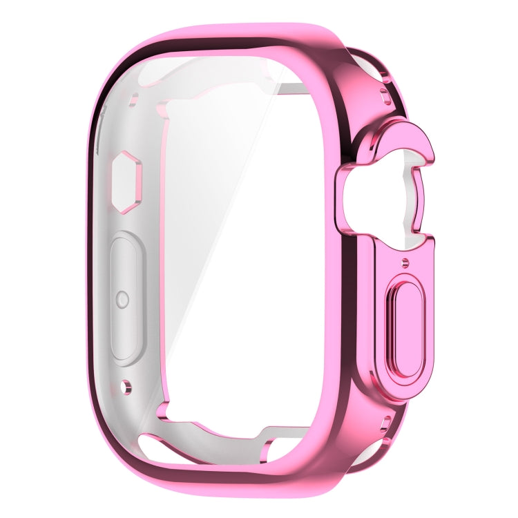 TPU All-inclusive Electroplating Protective Case For Apple Watch Ultra 1 / 2 / 3 49mm(Pink) by bashfashion
