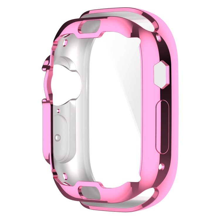 TPU All-inclusive Electroplating Protective Case For Apple Watch Ultra 1 / 2 / 3 49mm(Pink) by bashfashion