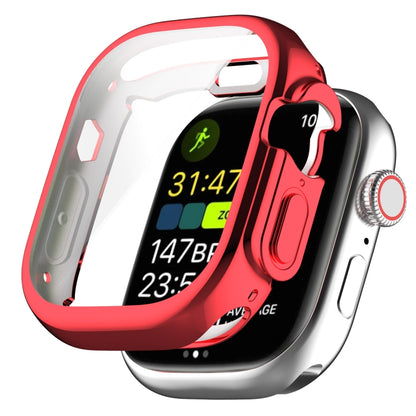 TPU All-inclusive Electroplating Protective Case For Apple Watch Ultra 1 / 2 / 3 49mm(Red) by bashfashion