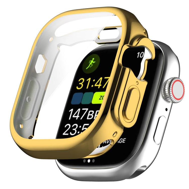 TPU All-inclusive Electroplating Protective Case For Apple Watch Ultra 1 / 2 / 3 49mm(Gold) by bashfashion