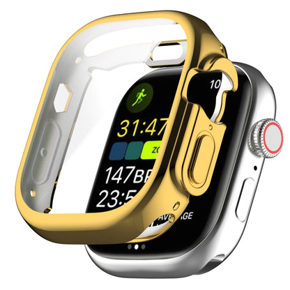 TPU All-inclusive Electroplating Protective Case For Apple Watch Ultra 1 / 2 / 3 49mm(Gold) by bashfashion