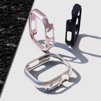 PC Hollow Protective Case For Apple Watch Ultra 1 / 2 / 3 49mm(Silver) by bashfashion