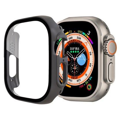Tempered Glass Film PC Watch Case For Apple Watch Ultra 1 / 2 / 3 49mm(Grey) by bashfashion