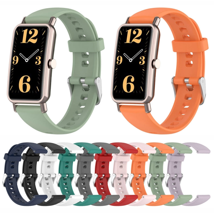 For Huawei Watch Fit Mini 16mm Silicone Watch Band(White) by bashfashion