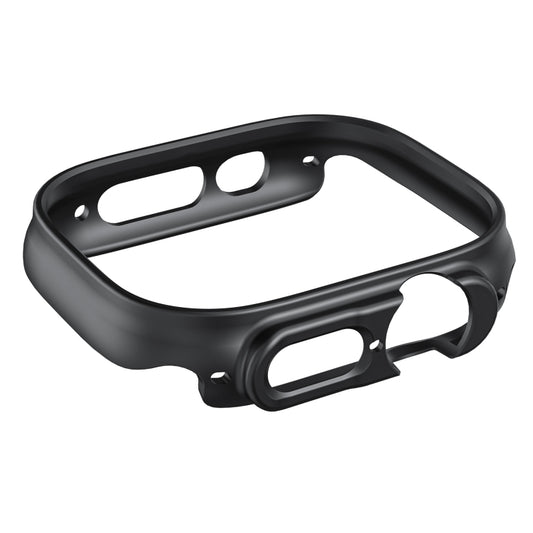 For Apple Watch Ultra 1 / 2 / 3 49mm Half-inclusive Frosted PC Protective Case(Black) by bashfashion