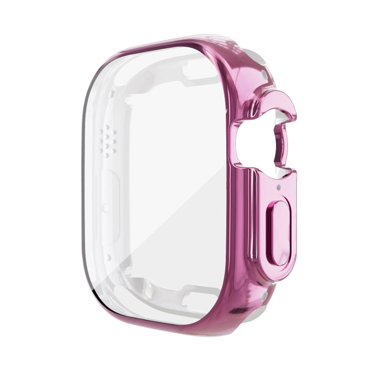All-inclusive Plating TPU Protective Case For Apple Watch Ultra 49mm(Pink) by bashfashion