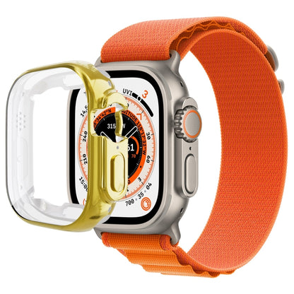 All-inclusive Plating TPU Protective Case For Apple Watch Ultra 1 / 2 / 3 49mm(Gold) by bashfashion