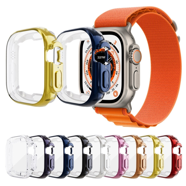 All-inclusive Plating TPU Protective Case For Apple Watch Ultra 1 / 2 / 3 49mm(Gun) by bashfashion