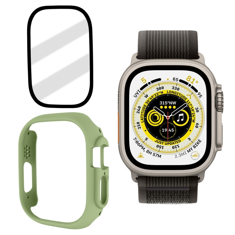 Tempered Glass Film Frosted PC Watch Case For Apple Watch Ultra 3 / 2 / 1 49mm(Mint Green) by bashfashion