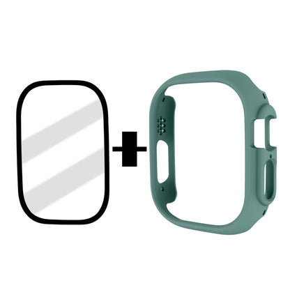 Tempered Glass Film Frosted PC Watch Case For Apple Watch Ultra 3 / 2 / 1 49mm(Official Green) by bashfashion