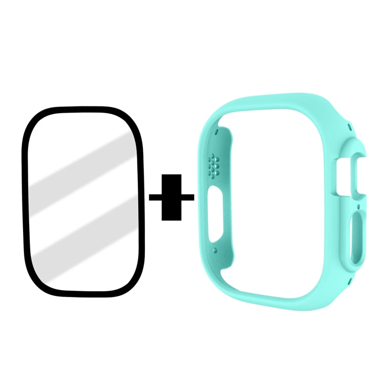 Tempered Glass Film Frosted PC Watch Case For Apple Watch Ultra 3 / 2 / 1 49mm(Light Blue) by bashfashion