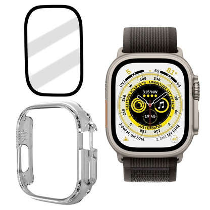 Tempered Glass Film Frosted PC Watch Case For Apple Watch Ultra 3 / 2 / 1 49mm(Transparent) by bashfashion