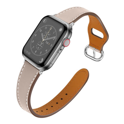 Small Waist Watch Band For Apple Watch Series 9&8&7 41mm / SE 3&SE 2&6&SE&5&4 40mm / 3&2&1 38mm(Starlight) by bashfashion
