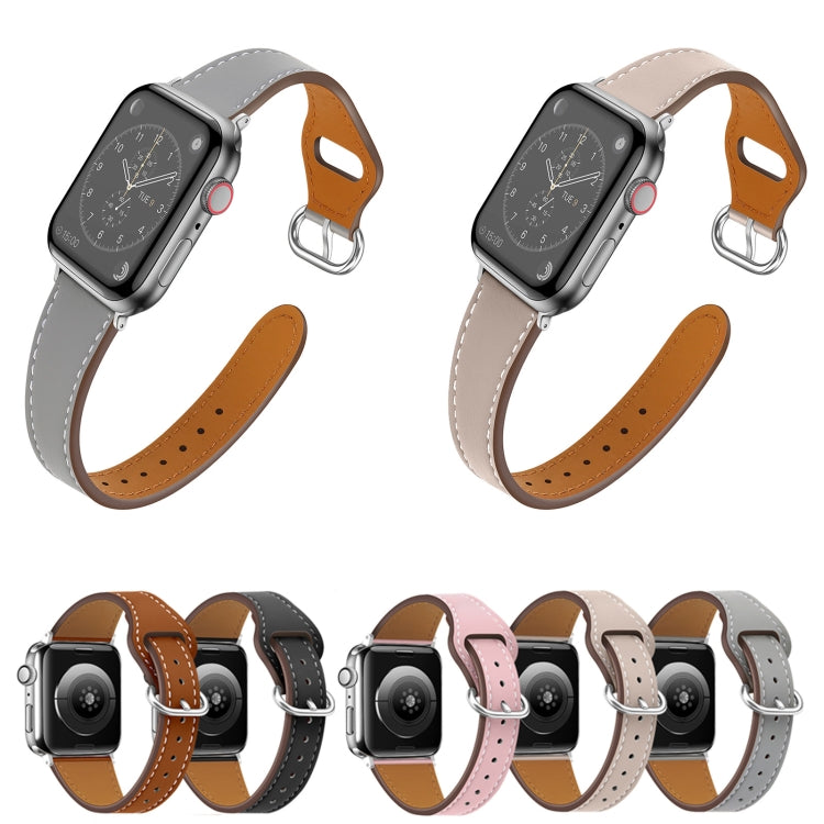 Small Waist Watch Band For Apple Watch Series 9&8&7 41mm / SE 3&SE 2&6&SE&5&4 40mm / 3&2&1 38mm(Black) by bashfashion