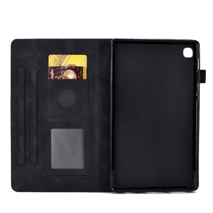 For Samsung Galaxy Tab A7 Lite T220 Embossed Smile Flip Tablet Leather Case(Black) by bashfashion