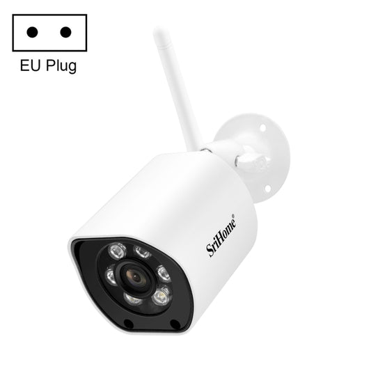 SriHome SH034C 4.0MP AI Humanoid Tracking WiFi Outdoor Surveillance Camera(EU Plug) by SriHome