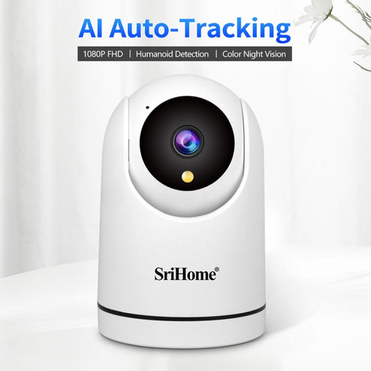 SriHome SH042 2.0MP 1080P HD AI WiFi Pan-tilt Surveillance Camera(UK Plug) by SriHome